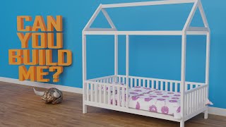 Montessori Bed for Twin Sized Mattress DIY [upl. by Skippie]