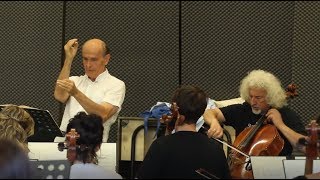 Behind the scenes Verbier Festival 2018  Rehearsal VFO Gábor TakácsNagy amp Mischa Maisky [upl. by Lamaaj]