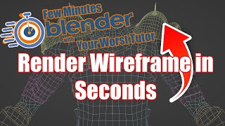 Wireframe Render in Blender Under Seconds [upl. by Johnath]