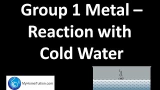 Group 1 Metal  Reaction with Cold Water  Periodic table [upl. by Anasiul]