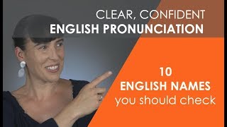 How To Pronounce Names  Correct 10 Commonly Misprononced English Names [upl. by Stig935]