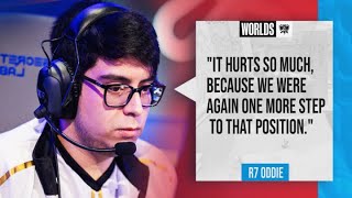 Movistar R7 Oddie on ending their Worlds 2024 run  League of Legends Worlds 2024 [upl. by Lucilia264]