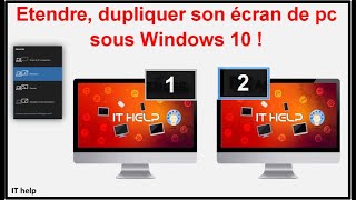 Etendre dupliquer son écran de pc sur Windows 10 [upl. by Balmuth]