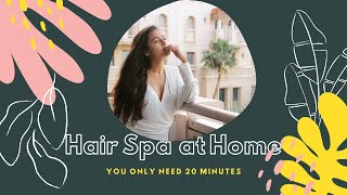 Hair Spa  Experimenting at home with Tejasswi Prakash [upl. by Olshausen]