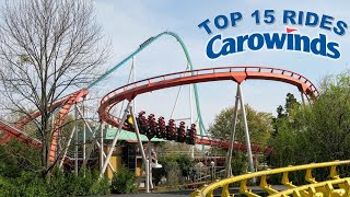 Top 15 Rides at Carowinds [upl. by Stempson]