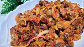 PEPPERED GIZZARD RECIPE HOW TO MAKE PEPPERED GIZZARD EASY PARTY STYLE [upl. by Samid696]