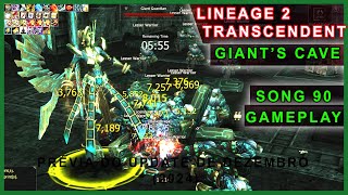 Lineage 2 Aden  Dungeon Transcendent Giants Cave Level 90 Swordsinger Gameplay [upl. by Llednahs330]