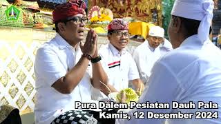 Bupati Tabanan Menghadiri Uleman Piodalan di Pura Dalem Pesiatan Dauh Pala Tabanan [upl. by Gnut212]