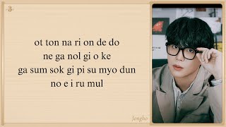 JONGHO A Day Lovely Runner OST Part 5 Easy Lyrics [upl. by Eanahc]