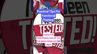 Practical Tips for Functional Testing testing functionaltesting shorts short ytshorts [upl. by Frager233]