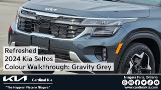 Refreshed 2024 Kia Seltos  Colour Walkthrough Gravity Grey [upl. by Chapel370]