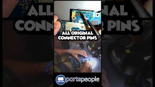 Dont Panic How to Easily Repair Your Broken Motherboard LCD Connector shorts laptoprepair dell [upl. by Ydner]