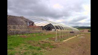 Installation of a McGregor commercial Polytunnel filmed in timelapse [upl. by Eneloj]