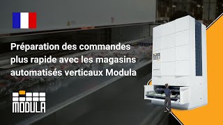 SGR Les magasins verticaux Modula pour gérer le stockage de pièces détachées dautomobiles [upl. by Abigael144]