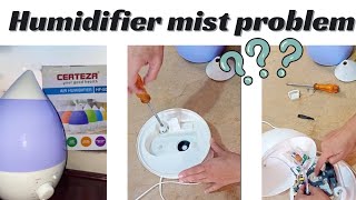 how to clean humidifiercerteza Humidifier not working No Mist blowing out How to Fix [upl. by Kellsie]