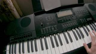 Joe Dassin  LEte indien easy piano casio wk7600 [upl. by Nonnairb]