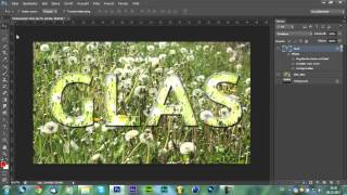 Adobe Photoshop CS6 Tutorial Glasschrift erstellen HD [upl. by Ilatan309]