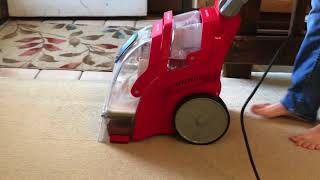 Shampooing With A Rug Doctor Deep Carpet Cleaner [upl. by Blayze]