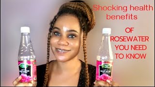 BEST USES AND BENEFITS OF ROSEWATER TO THE SKINSECRET TIPS ABOUT ITS HEALTH BENEFITS skincare [upl. by Aihsenyt]