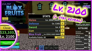 Blox Fruits lv 1200  stat reveal [upl. by Ano]