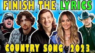 Finish The Lyrics Country Edition 2023  Country Music Quiz 🎶  Lyrics Challenge 🤠 [upl. by Harpp]