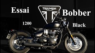 Essai Triumph Bobber black  Le plaisir en solitaire [upl. by Rafferty]