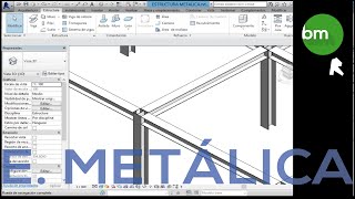 REVIT Estructura metálica [upl. by Onitnerolf]