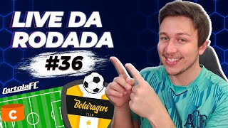 Cartola FC 2023  LIVE POKAS IDEIA RODADA 36 [upl. by Remle]