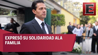 Detalles de la asistencia de EPN al funeral de Lorenzo Servitje [upl. by Reinwald]