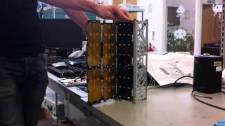 CubeSat deployable solar panel prototype test [upl. by Lehcin]