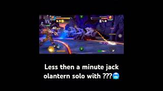 Less then a minute “jack olantern” solo with 🥶  mcoc marvelcontestofchampions games [upl. by Simonetta]