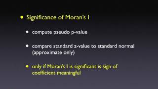 Interpretations of Morans I [upl. by Cho]