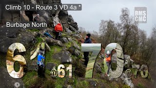 Climb 10  Day 2  Route 3  Burbage North  Peak District [upl. by Barkley]