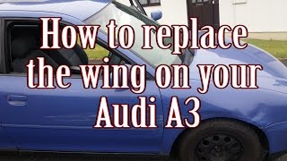 How to replace the wing on your Audi A3 [upl. by Mundt]