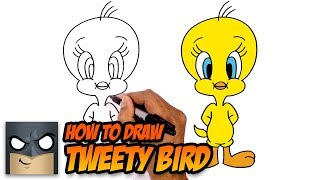 How to Draw Tweety Bird  StepbyStep Tutorial [upl. by Etteniotnna220]