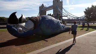 Monty Python 15m Dead Parrot hung in London [upl. by Lovato]