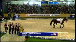 Voltigieren  Kür Lütisburg 1  CHIO Aachen 2009  Nationenpreis  Switzerland 1  Rang 4 [upl. by Aicinad]