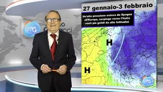 Meteo 21 gennaio3 febbraio Arriva linutile anticiclone Azzorre poi una fase appena invernale [upl. by Anyek]