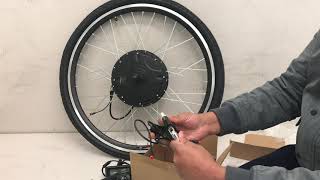 Pedalease 2 in 1 700C29Er electric bike conversion kit installation [upl. by Wahl341]