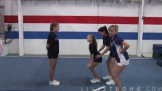 How to Do Basket tosses in Cheerleading [upl. by Ayirp]