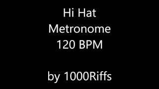 Hi Hat Metronome 120 BPM [upl. by Tham]