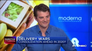 GrubHub CEO Matt Maloney on coronavirus its new membership program and more [upl. by Esinek]