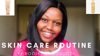 SKIN CARE ROUTINE FT CLICKS SKIN CARE COLLECTION ROOIBOS  ANTIOXIDANTS  SOUTH AFRICAN YOUTUBER [upl. by Ejroj265]