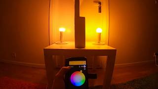 Quick RGB comparison between Philips Hue and IKEA Trådfri using Hue Bridge [upl. by Bradford]