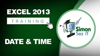 Microsoft Excel 2013 Training  Date and Time Function  Excel Training Tutorial [upl. by Lydnek]