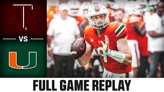 Texas AampM vs Miami Full Game Replay  2023 ACC Football [upl. by Llehcram176]