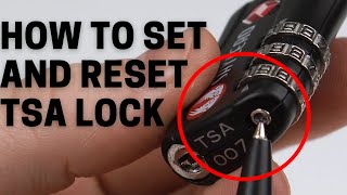 How to Set and Reset 3dial Luggage TSA Approved Lock SHYLERO  TSA Lock Forgot Combination [upl. by Godfrey]