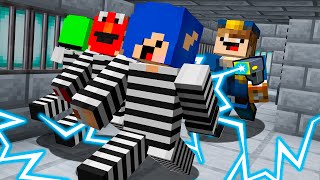 Minecraft mas a gente tá Fugindo da PRISÃO POLÍCIA E LADRÃO [upl. by Schonfield]