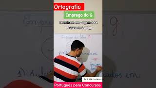 Ortografia emprego do G português enem linguaportuguesa portuguespraconcurso concursos [upl. by Nnylacissej]