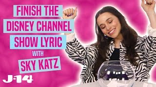 Ravens Home Star Sky Katz Raps Disney Channel Theme Songs  Finish The Lyric [upl. by Wes847]